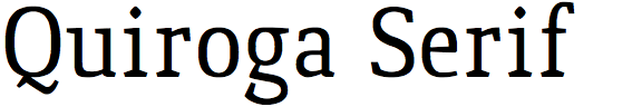 Quiroga Serif