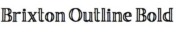 Brixton Outline Bold