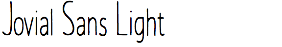 Jovial Sans Light