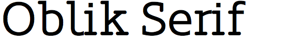 Oblik Serif