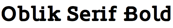 Oblik Serif Bold