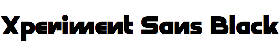 Xperiment Sans Black