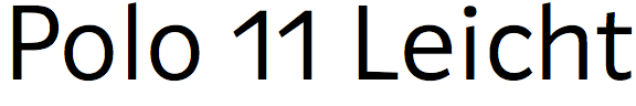 Polo 11 Leicht