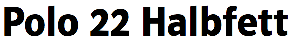 Polo 22 Halbfett