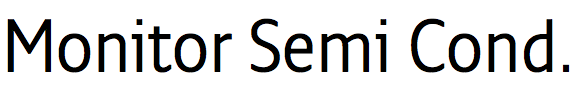 Monitor Semi Condensed