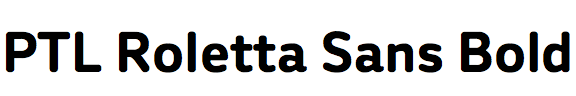 PTL Roletta Sans Bold
