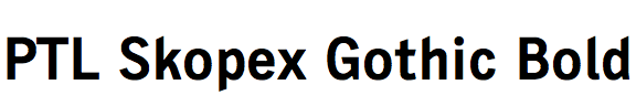 PTL Skopex Gothic Bold