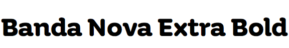 Banda Nova Extra Bold