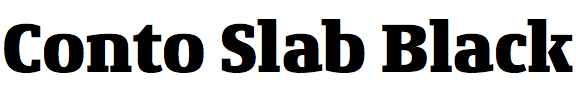 Conto Slab Black