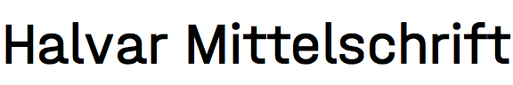 Halvar Mittelschrift