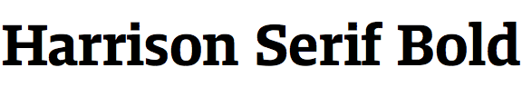 Harrison Serif Bold