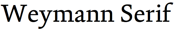 Weymann Serif
