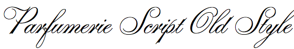 Parfumerie Script Old Style