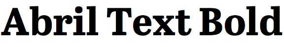 Abril Text Bold