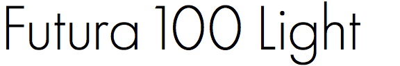 Futura 100 Light