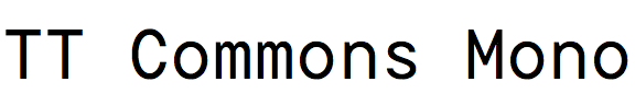 TT Commons Mono