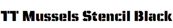 TT Mussels Stencil Black