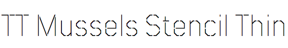 TT Mussels Stencil Thin