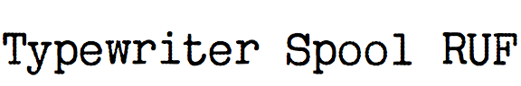 Typewriter Spool RUF