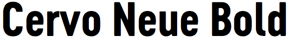 Cervo Neue Bold