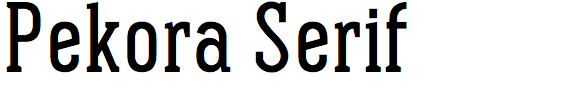 Pekora Serif
