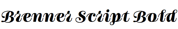 Brenner Script Bold
