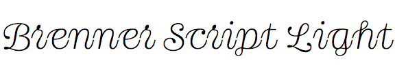 Brenner Script Light