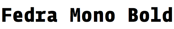 Fedra Mono Bold