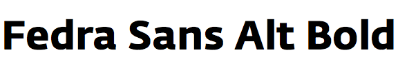 Fedra Sans Alt Bold