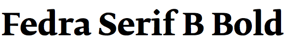 Fedra Serif B Bold