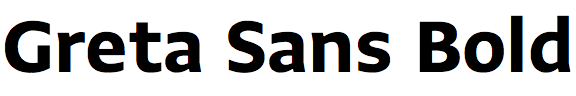 Greta Sans Bold