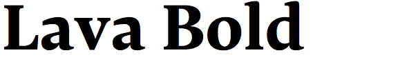 Lava Bold