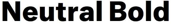 Neutral Bold