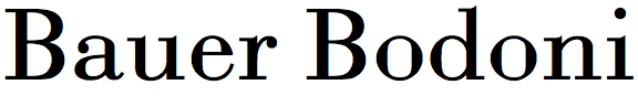 Bauer Bodoni (URW)