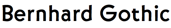 Bernhard Gothic (URW)