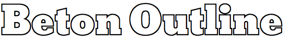 Beton Outline