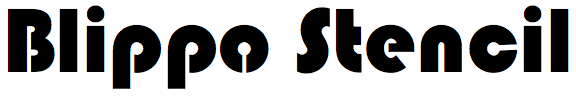 Blippo Stencil (URW)