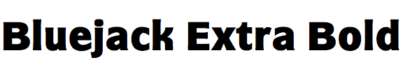 Bluejack Extra Bold