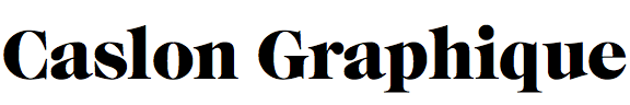 Caslon Graphique (URW)