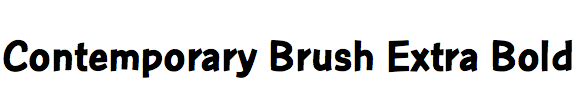 Contemporary Brush Extra Bold