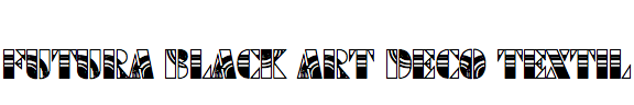 Futura Black Art Deco Textil