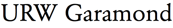 URW Garamond