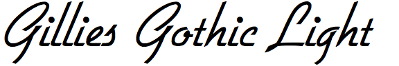 Gillies Gothic Light (URW)