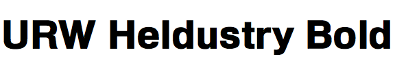 URW Heldustry Bold