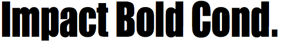 Impact Bold Condensed