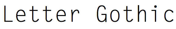 Letter Gothic (URW)