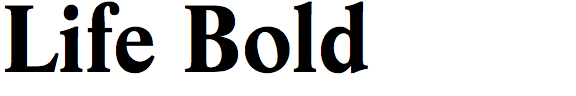 Life Bold (URW)