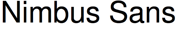 Nimbus Sans