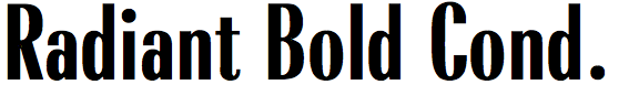 Radiant Bold Condensed (URW)