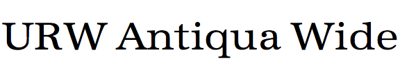 URW Antiqua Wide